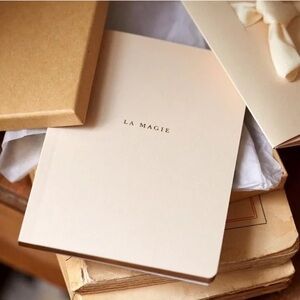 SEZANE MINI NOTEPAD GOLD ACCENT NEW IN BOX